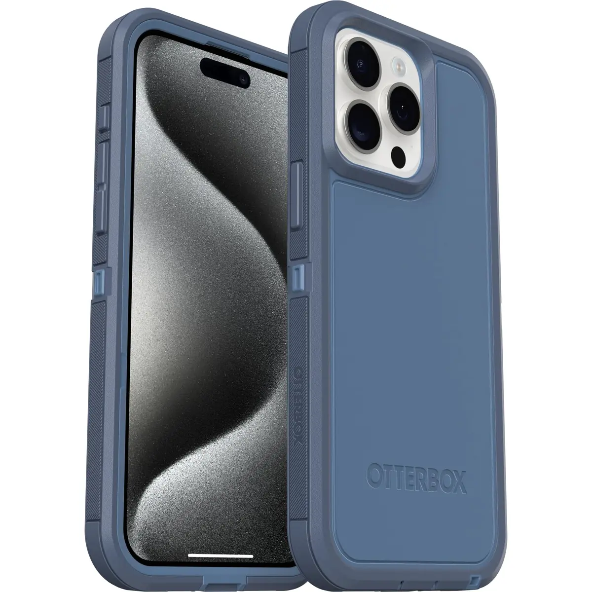 OtterBox Defender Series XT Case for iPhone 15 Pro Max - Baby Blue Jeans | Rugged, MagSafe, Dual-Layer - view 5