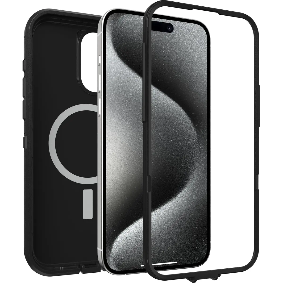OtterBox Defender Series XT iPhone 15 Pro Max Rugged Case - Black | MagSafe Compatible, Shockproof, Dual-Layer - view 4