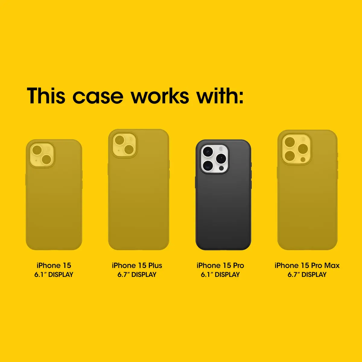 OtterBox OtterGrip Symmetry Series Case for iPhone 15 Pro (Only) - Island Getaway (Green) | Built-in Grip, Snaps to MagSafe, Raised Edges Protect Camera & Screen - view 2