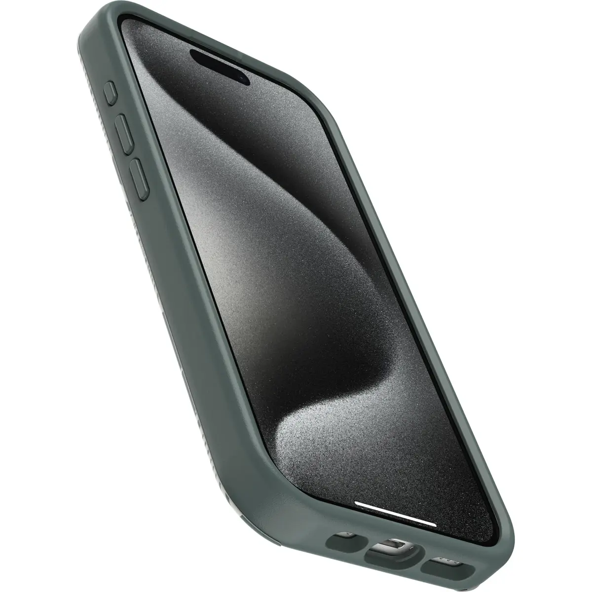 OtterBox OtterGrip Symmetry Series Case for iPhone 15 Pro (Only) - Island Getaway (Green) | Built-in Grip, Snaps to MagSafe, Raised Edges Protect Camera & Screen - view 3