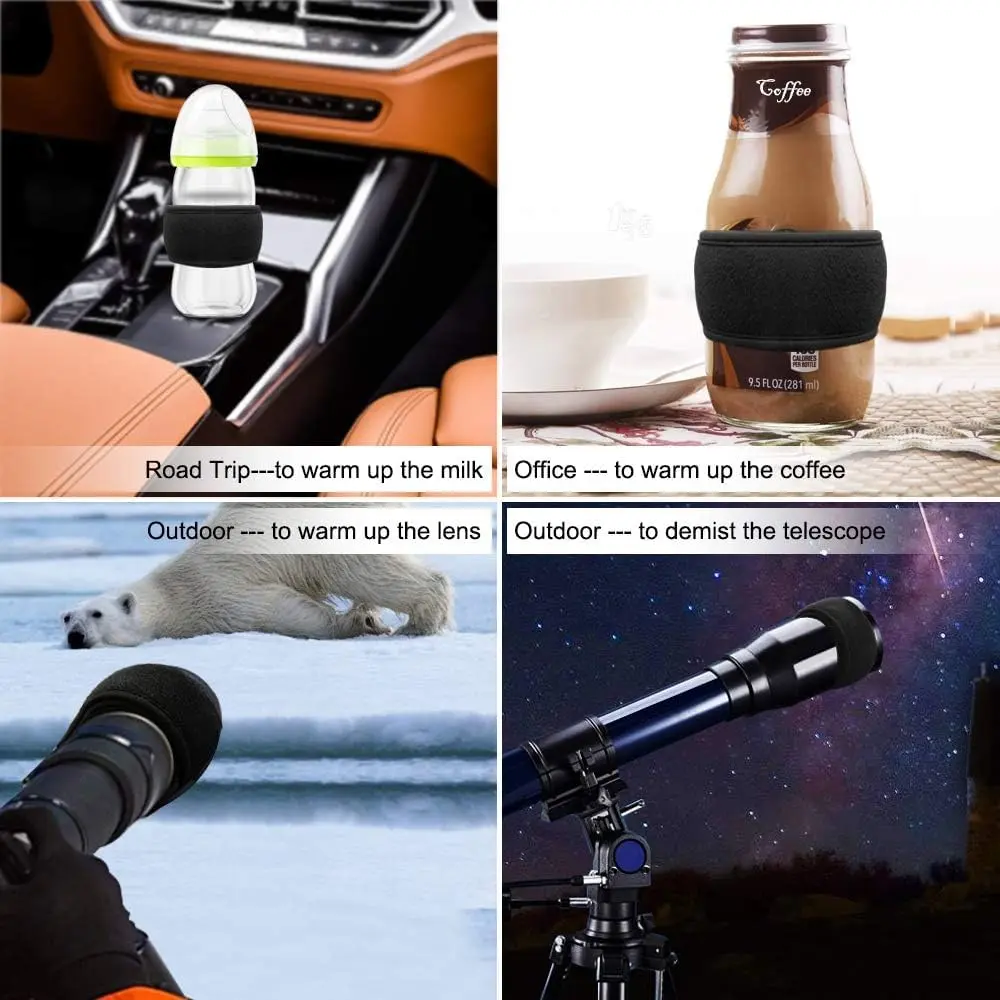 COOWOO USB Lens Heater Warmer Dew Heater Strip with Temperature Regulator | Protects Camera & Telescope Lenses in Humid Conditions - view 8