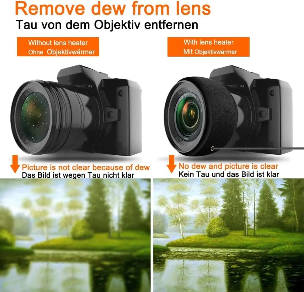 COOWOO USB Lens Heater Warmer Dew Heater Strip with Temperature Regulator | Protects Camera & Telescope Lenses in Humid Conditions - view 3