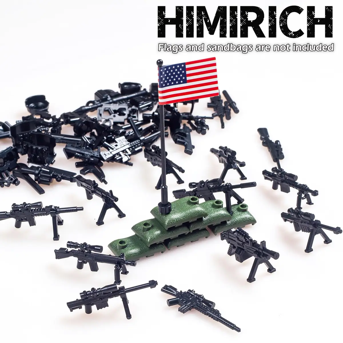 HIMIRICH Weapons Pack Military Toy Set 90 PCS | Educational Building Blocks for Kids 3-6 - view 6