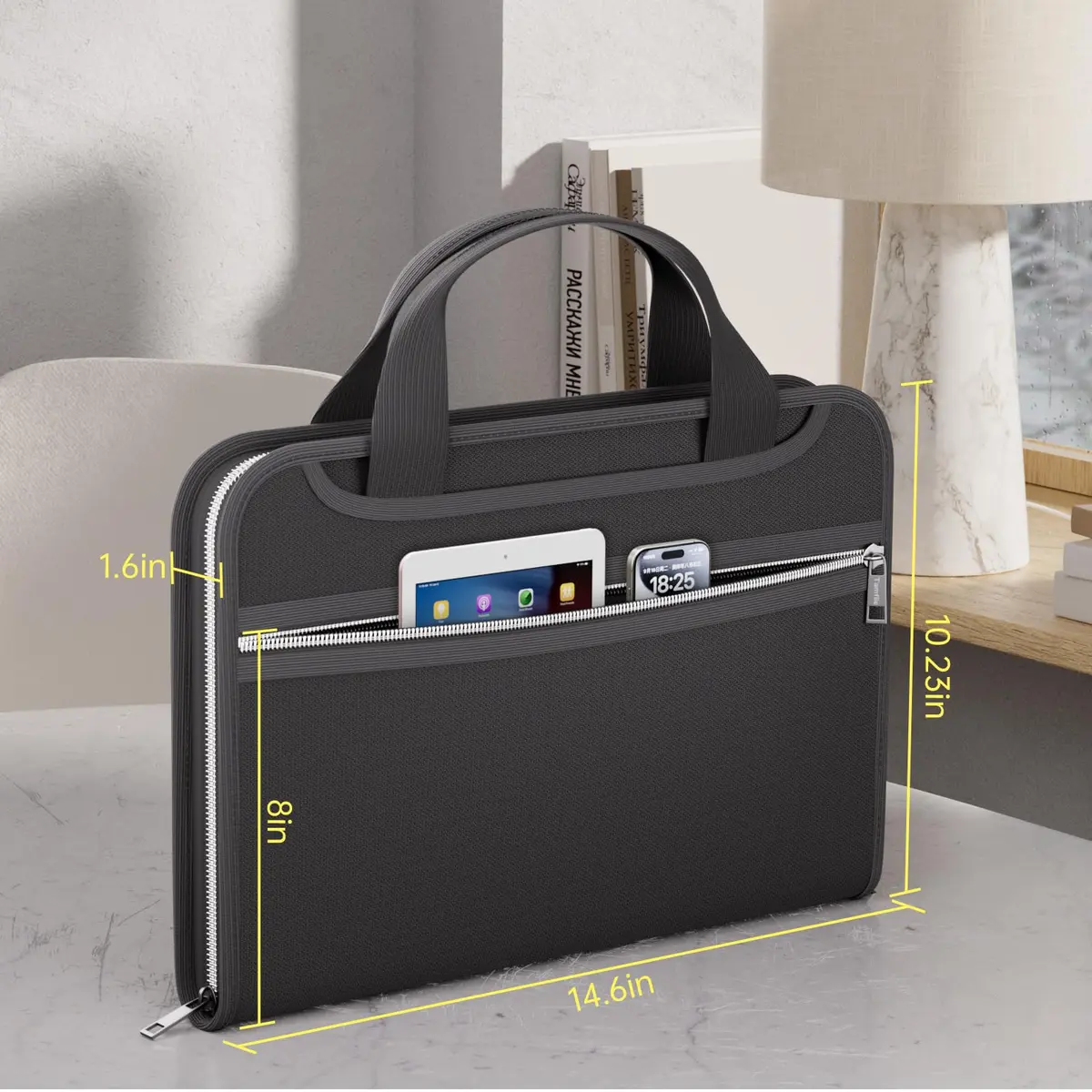 Tamfile Fireproof Accordion File Organizer, Expanding File Folder | Fire & Water Resistant Document Storage - view 5