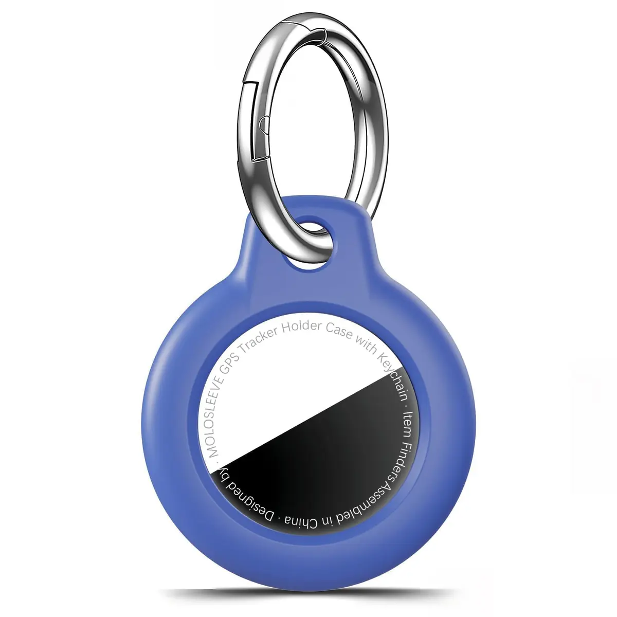 MOLOSLEEVE Keychain for AirTag 2nd Gen & 1st Gen | Shockproof & Anti-Scratch Blue - main product image