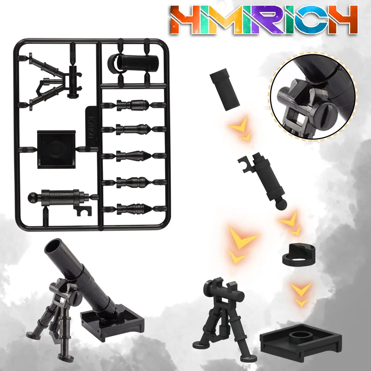HIMIRICH Military Weapons Pack Accessories Kits Toys, 41 Pcs | Safe, Compatible with Major Brands, for Boys 6+ - view 5
