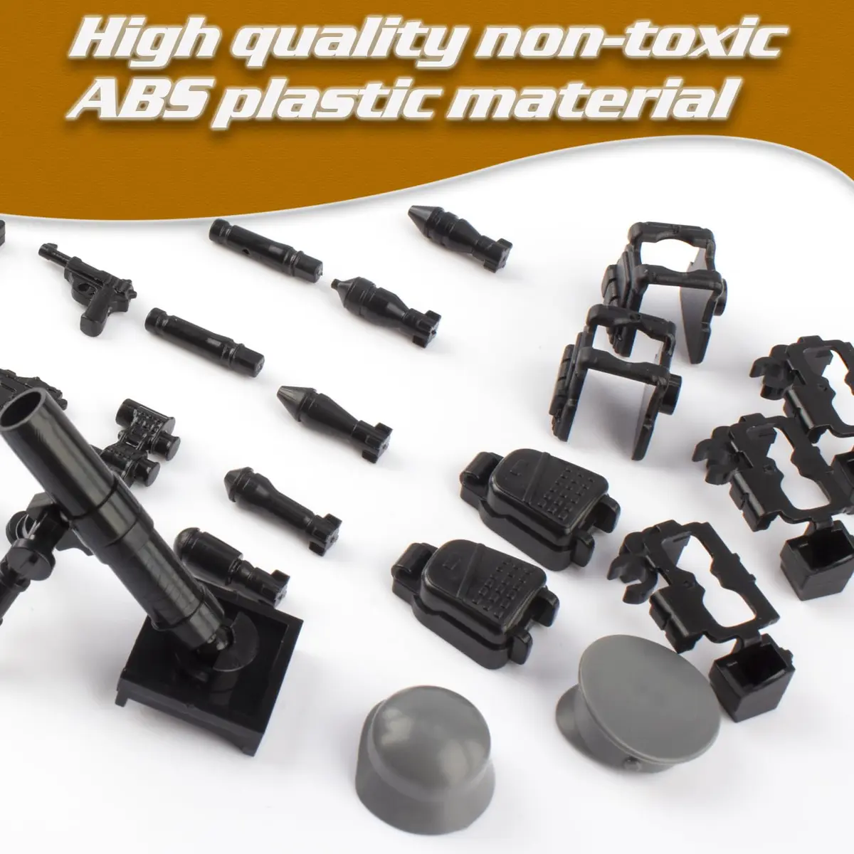 HIMIRICH Military Weapons Pack Accessories Kits Toys, 41 Pcs | Safe, Compatible with Major Brands, for Boys 6+ - view 6