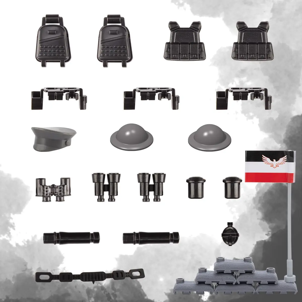 HIMIRICH Military Weapons Pack Accessories Kits Toys, 41 Pcs | Safe, Compatible with Major Brands, for Boys 6+ - view 2