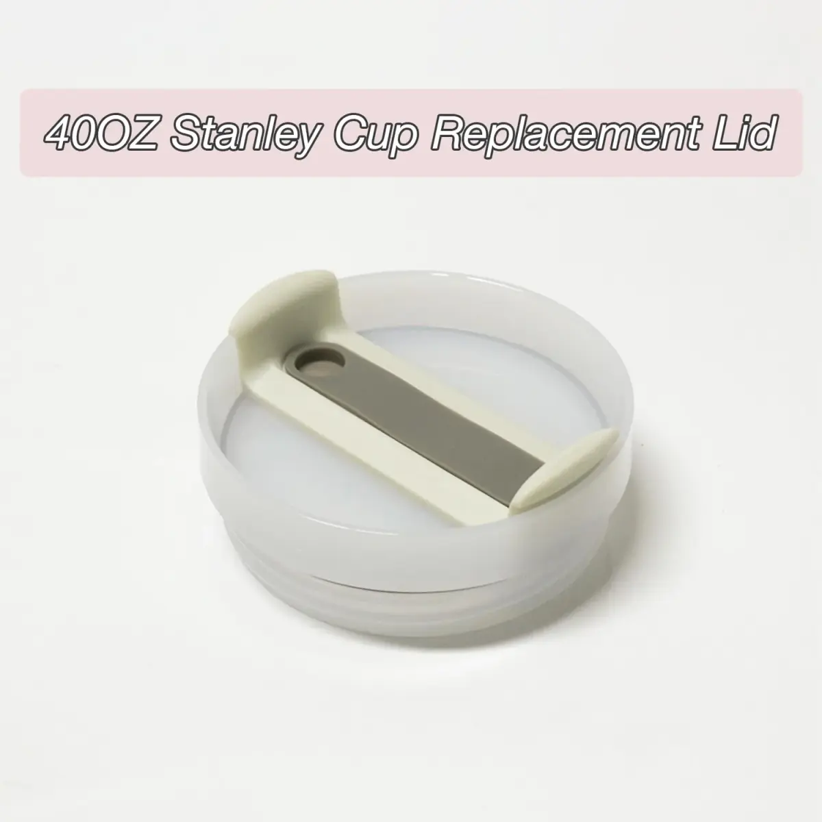 Horsdo 40oz Tumbler Lid in Beige-grey - Spill-Proof Replacement Lid (2-Pack) - view 4