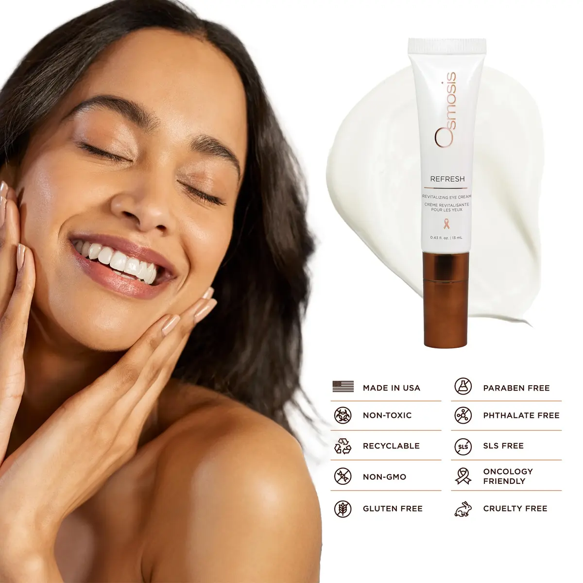 OSMOSIS Revitalizing Eye Cream 0.43 Fl Oz | Supports Puffiness, Lines & Dark Circles - view 5