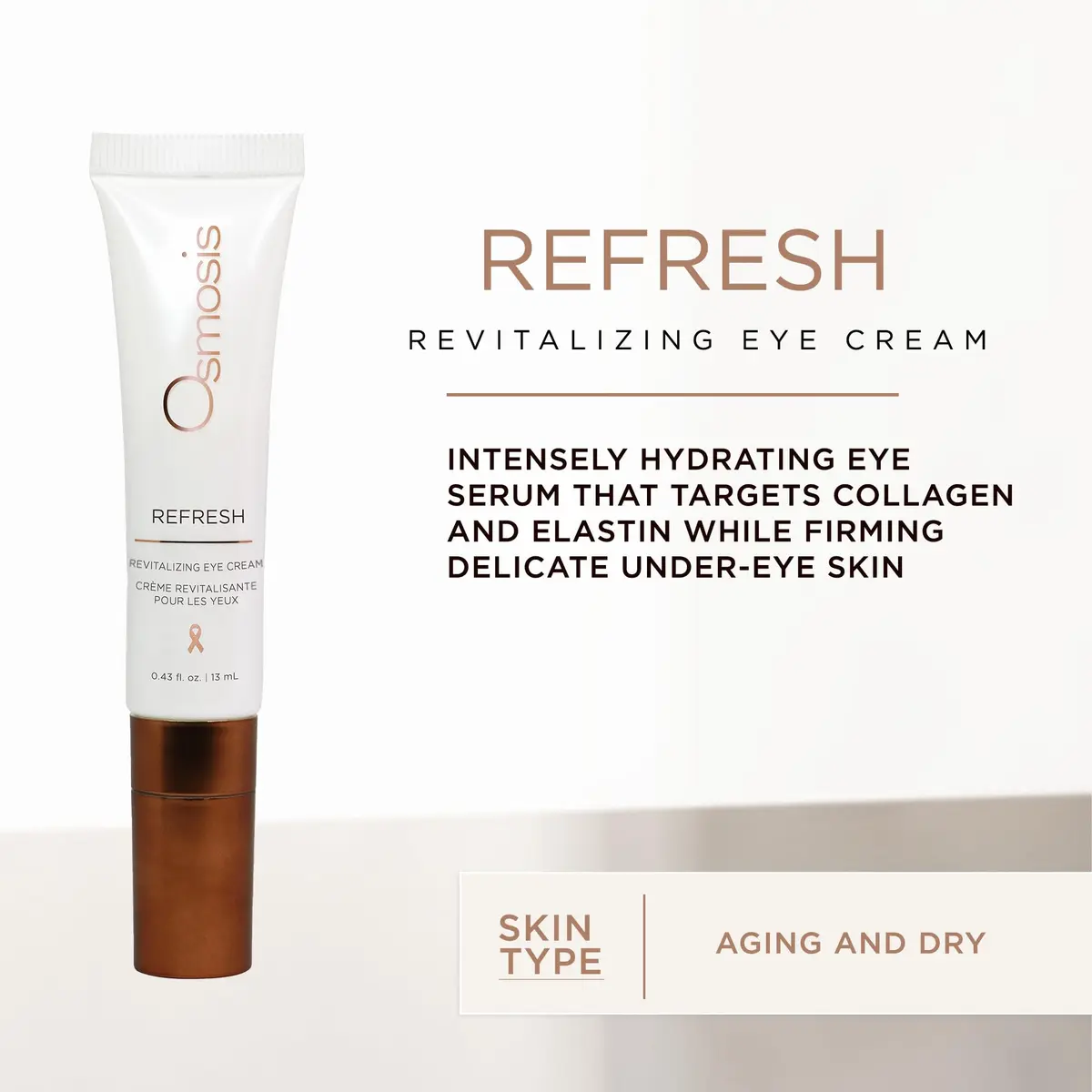 OSMOSIS Revitalizing Eye Cream 0.43 Fl Oz | Supports Puffiness, Lines & Dark Circles - view 2