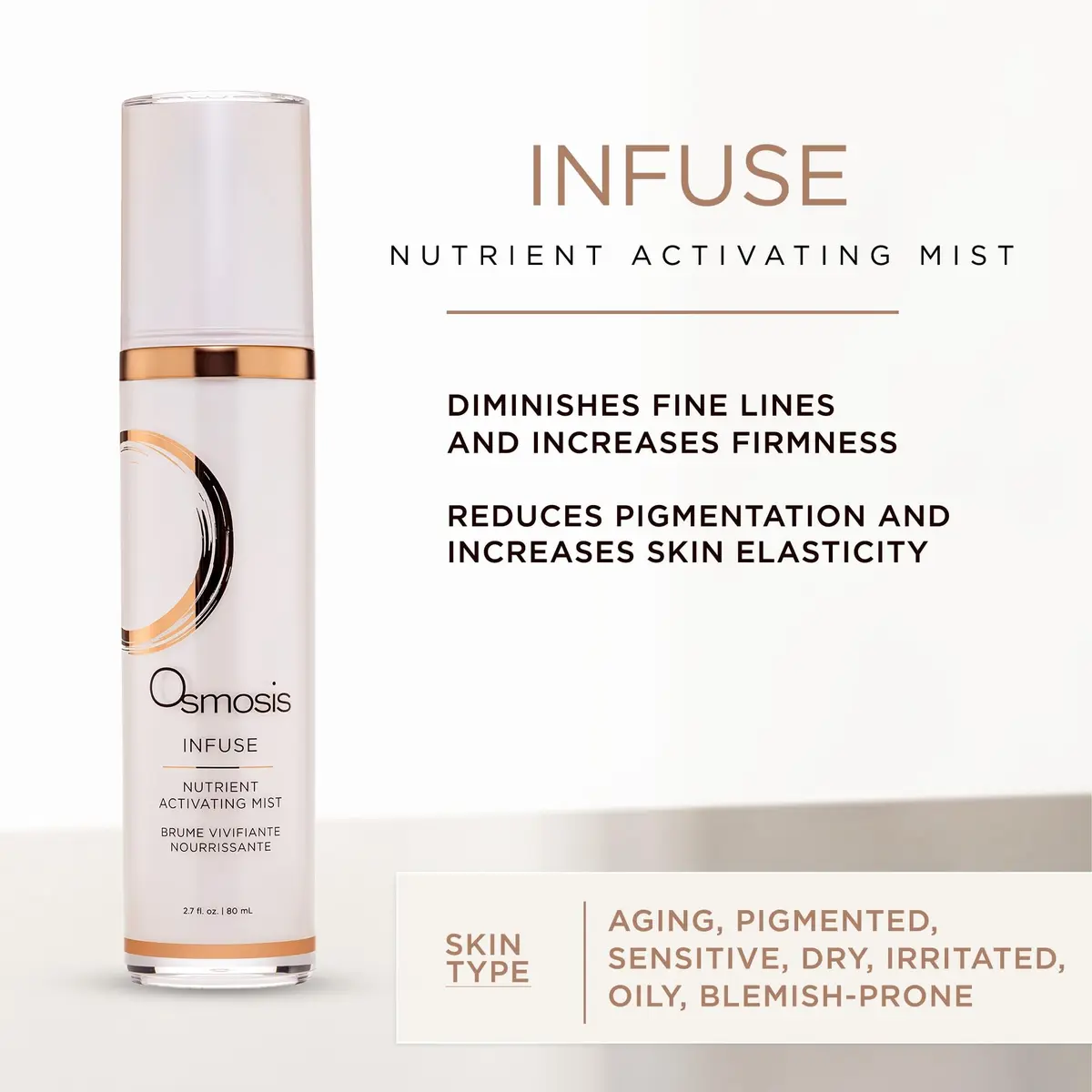OSMOSIS Infuse Nutrient Activating Facial Mist, 2.7 Fl Oz | Hydrates & Supports Skin Radiance - view 2
