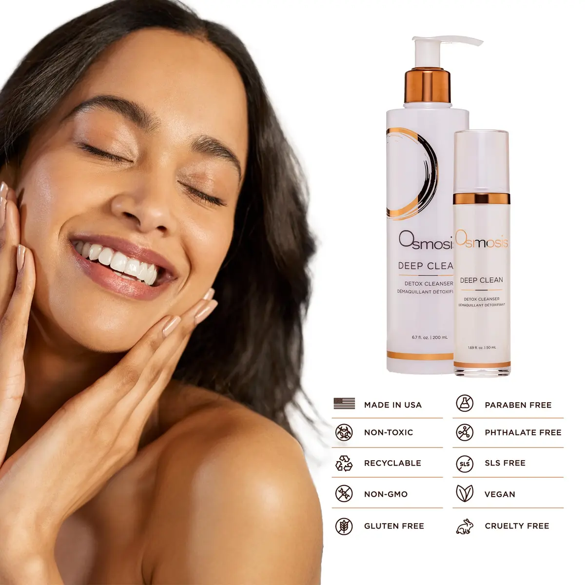 OSMOSIS Deep Clean Purifying Face Wash 1.69 Fl Oz | All Skin Types, Oily & Refreshing - view 5