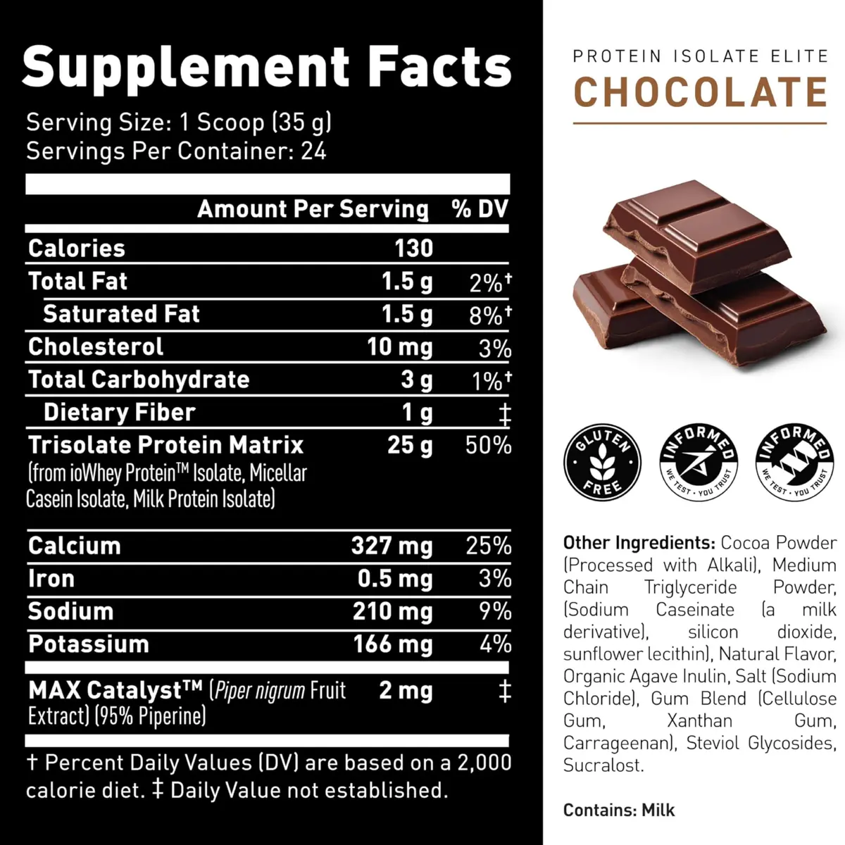Kaged Protein Powder Elite: 100% Isolate Blend Whey | 2lbs | Muscle Recovery & Growth - view 6