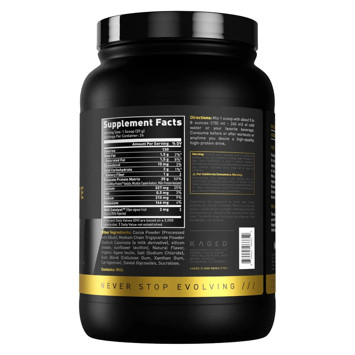 Kaged Protein Powder Elite: 100% Isolate Blend Whey | 2lbs | Muscle Recovery & Growth - view 9