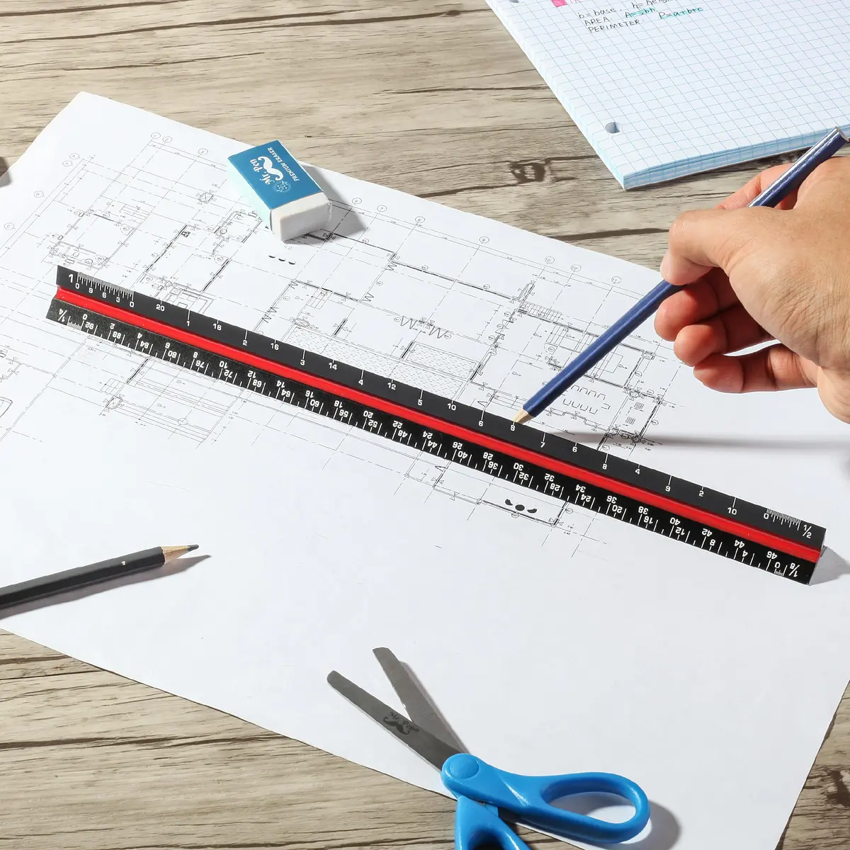 Mr. Pen Architectural Scale Ruler 12 Inch (30 cm) 3-Pack | Precision Drafting Tool for Architects & Engineers - view 9