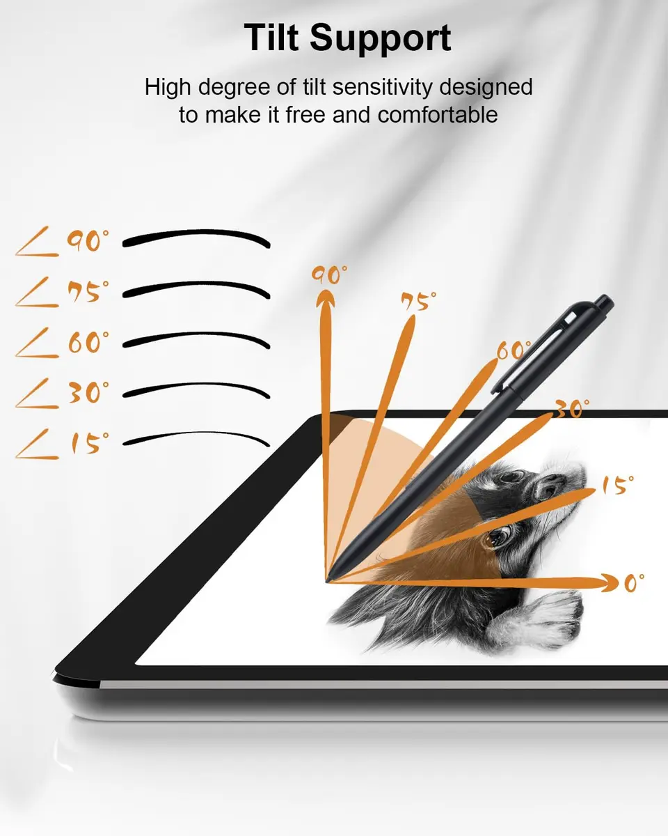 Whaleme EMR Stylus with Eraser, 4096 Pressure Pen for reMarkable 2 | Palm Rejection & Tilt Support - view 6