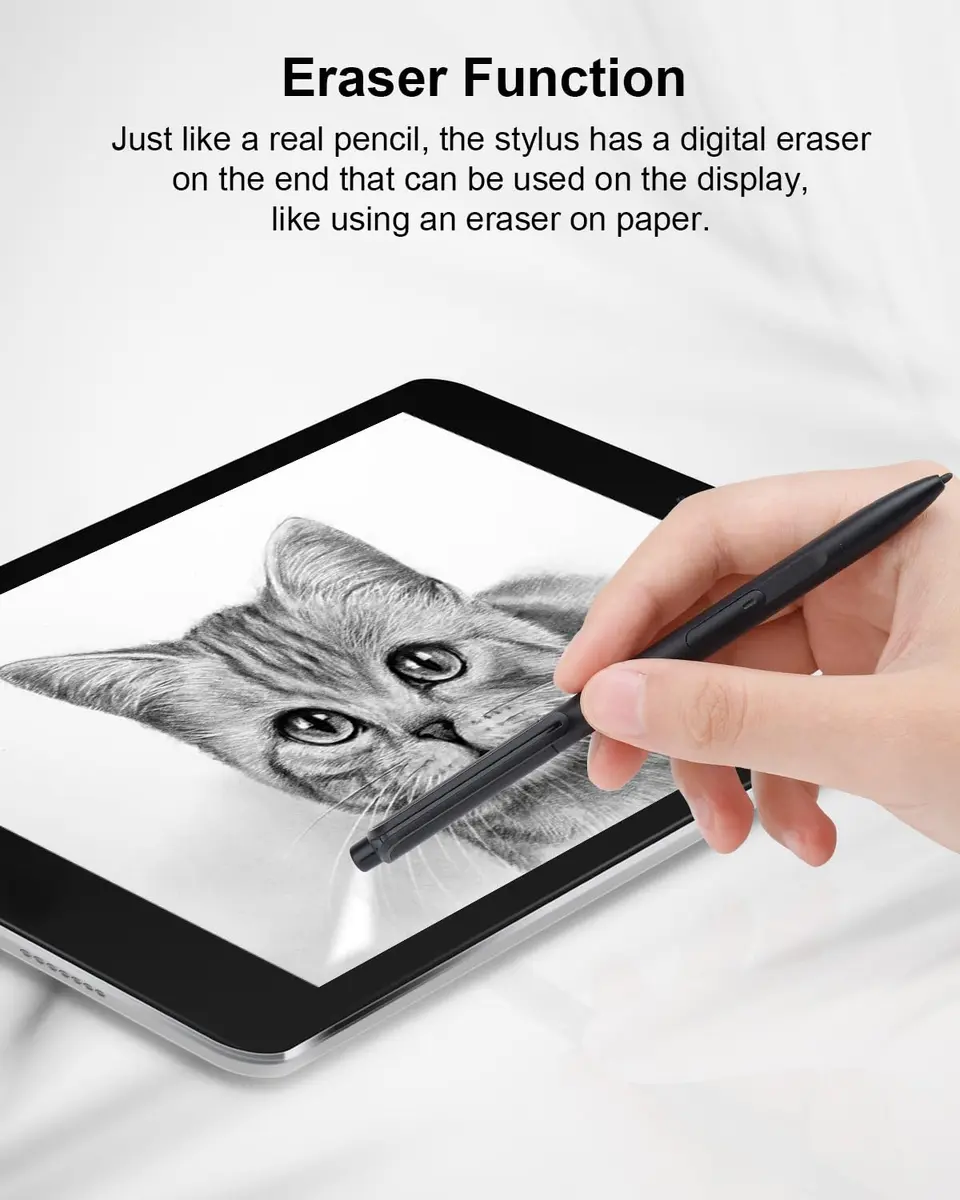 Whaleme EMR Stylus with Eraser, 4096 Pressure Pen for reMarkable 2 | Palm Rejection & Tilt Support - view 4
