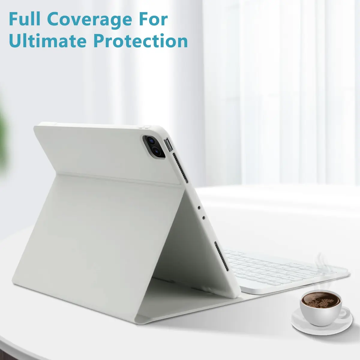 TQQ Keyboard Case for iPad Air 13" & Pro 12.9" | Compatibility & Auto Wake (70-120c) - view 4