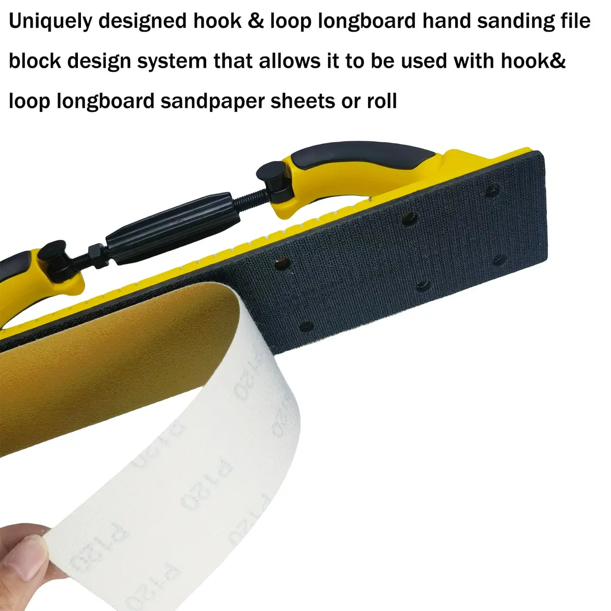 Toromp Hand Sanding Block 2-3/4" x 15-3/4" | Adjustable Radius Flex for Automotive & Woodworking - view 5