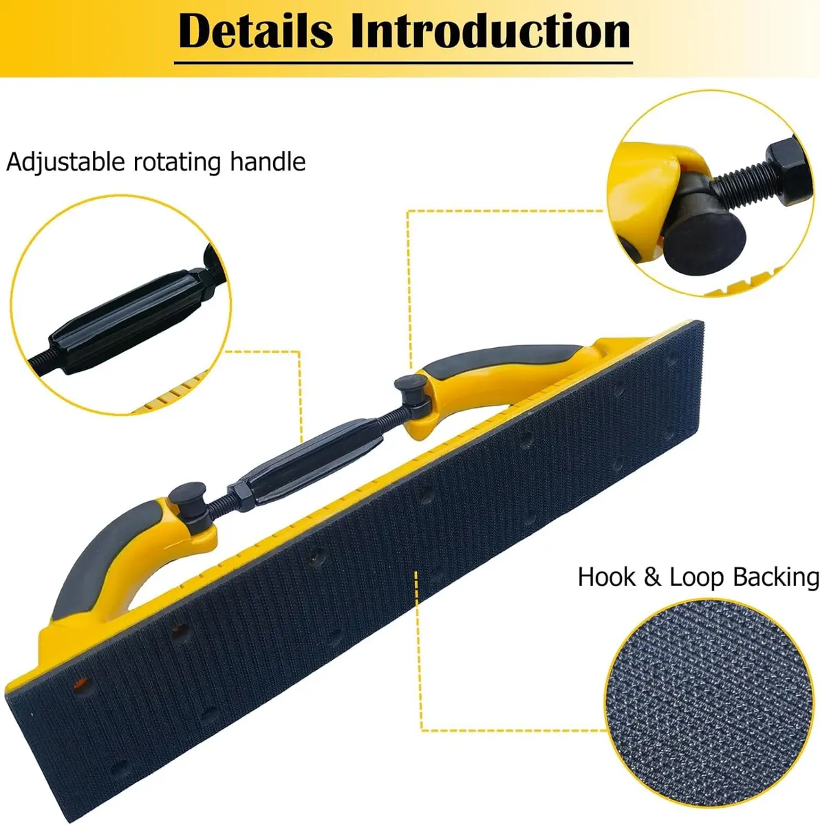 Toromp Hand Sanding Block 2-3/4" x 15-3/4" | Adjustable Radius Flex for Automotive & Woodworking - view 4