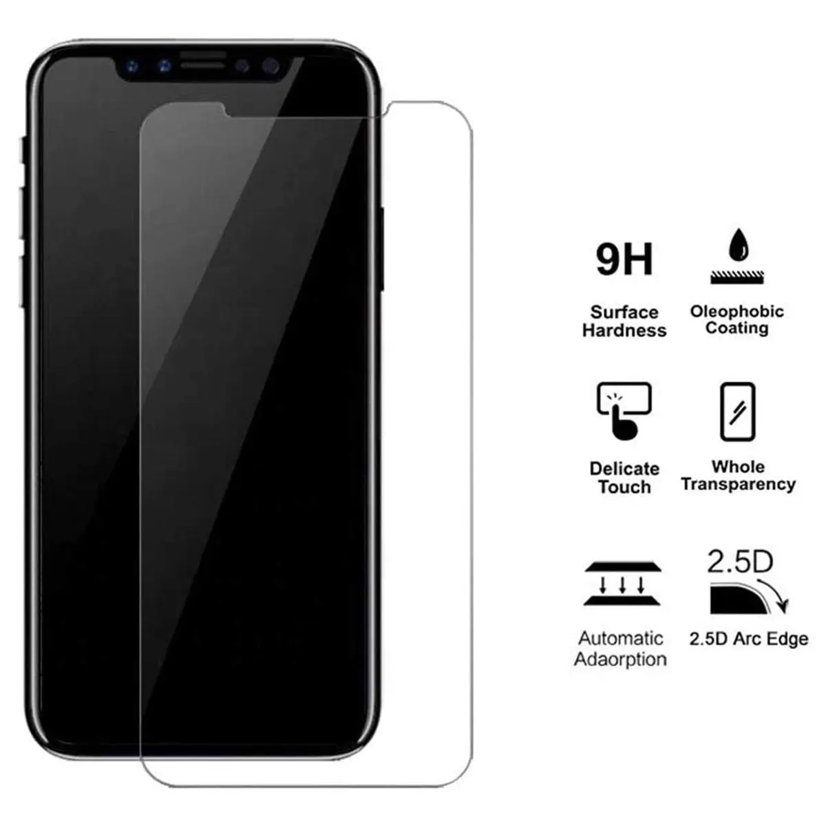 KJYFOANI Tempered Glass Screen Protector for VERTU IVERTU 5G 6.67 Inch | 2 Pack 9H Hardness Clear Bubble Free - view 3