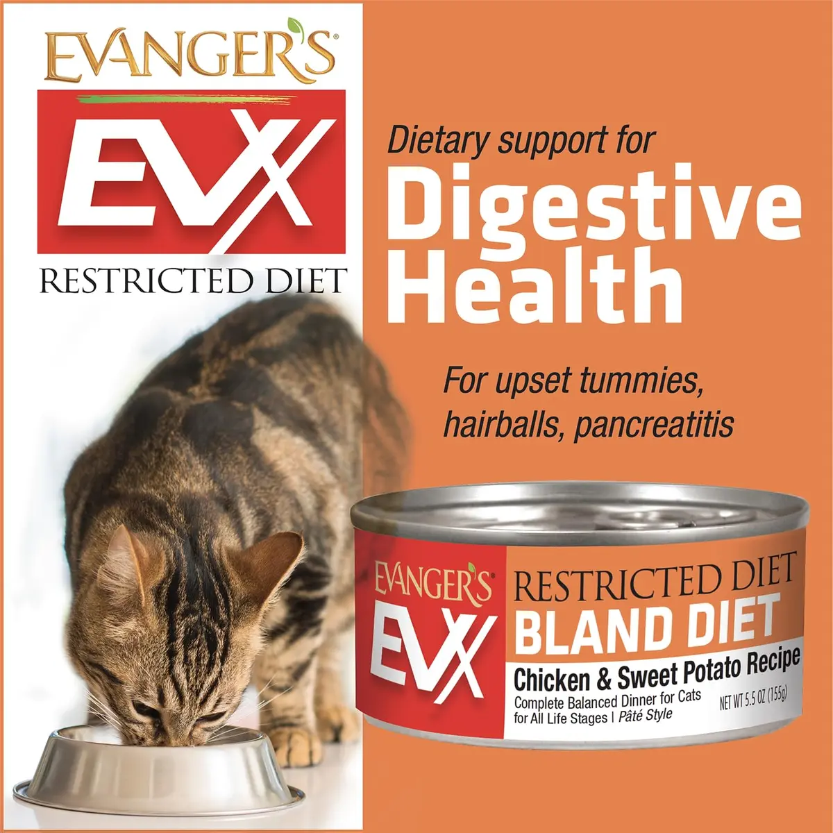 Evanger's Pet Food – Restricted Diet Bland Recipe for Cats, 5.5 oz, Pack of 24 | Simple, Gentle, USA Made - view 3