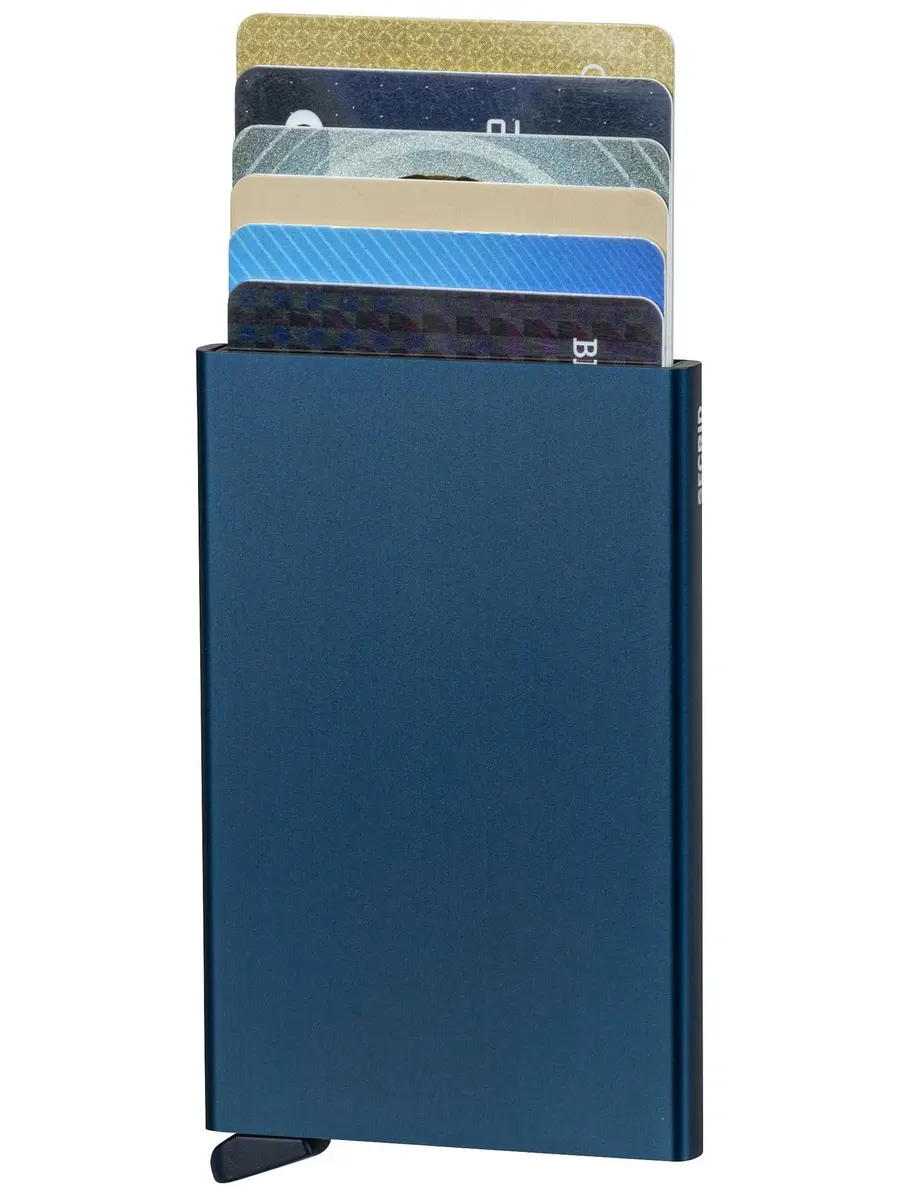SECRID Card Protector RFID Wallet Navy 6.5 x 10.2 x 2.1 cm | Protects Cards from Skimming - view 3