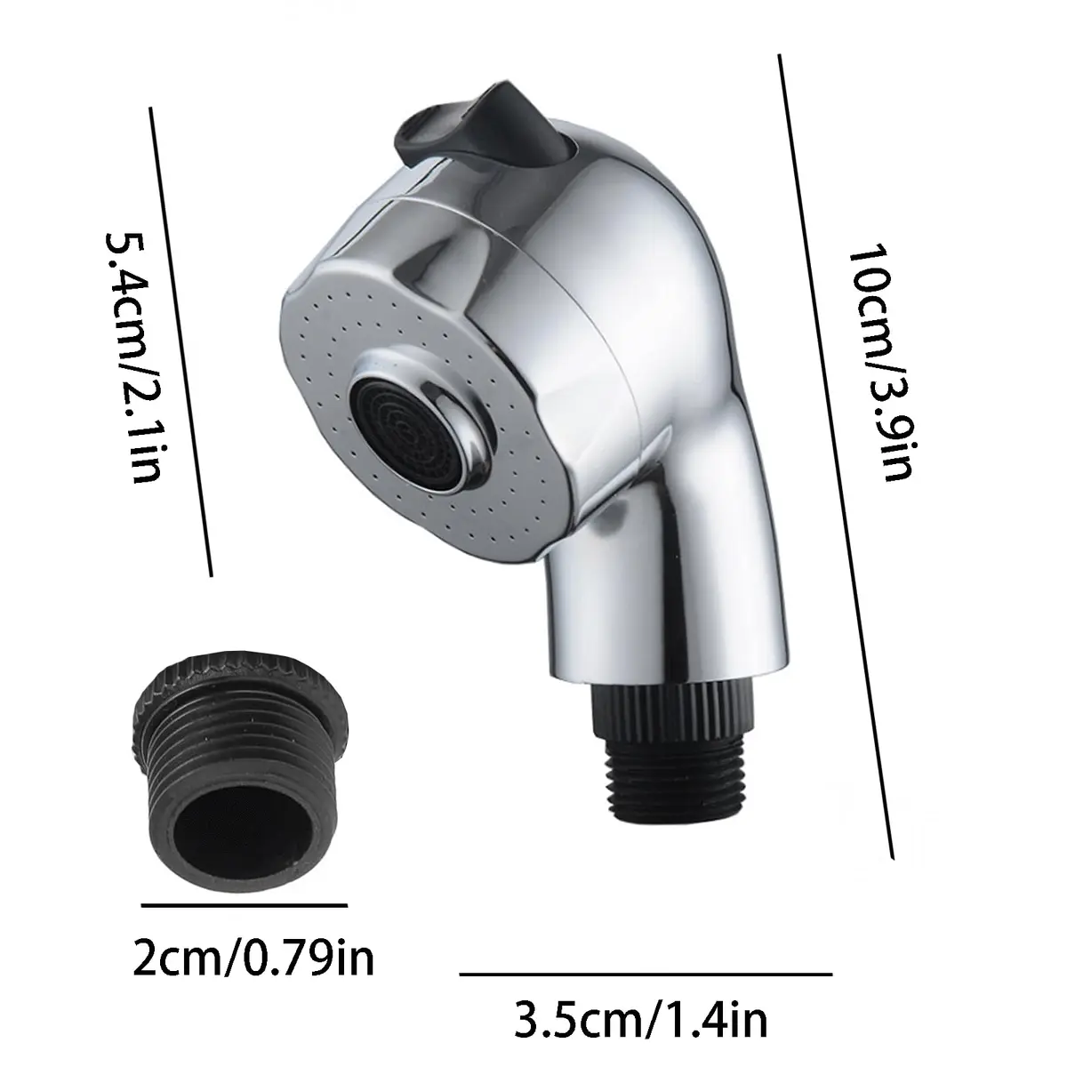Qusmeiyici Showerhead Handheld Sprayer Adjustable Stainless Steel | Easy to Install & Corrosion Resistant - view 2