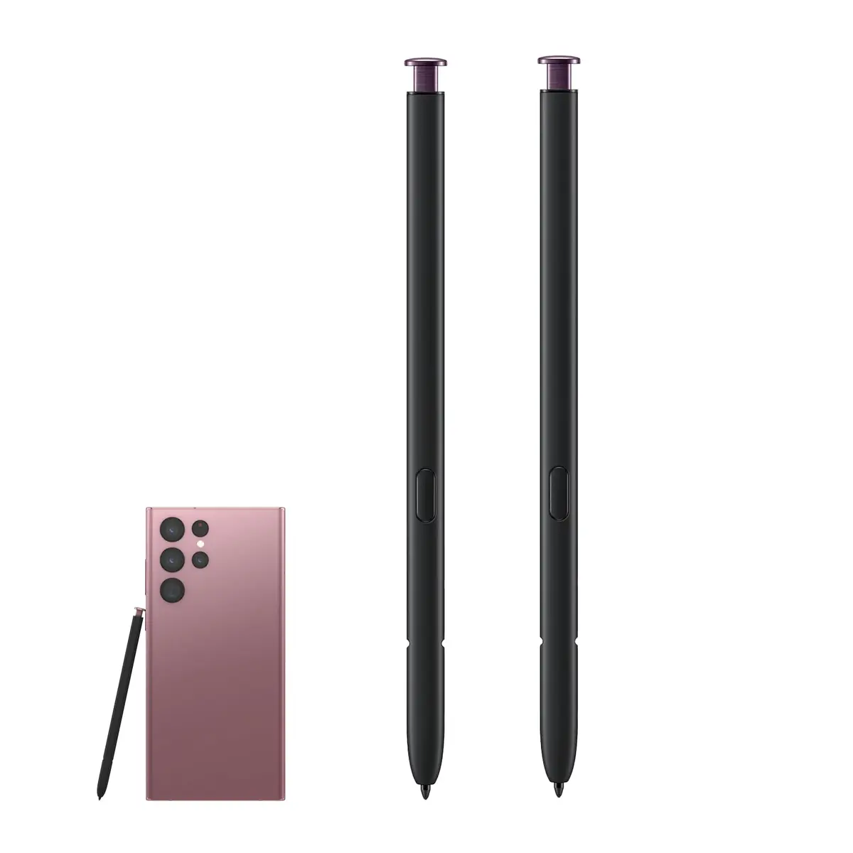 CaoXiong S22 Ultra S Pen Replacement for Samsung Galaxy S22 Ultra Stylus (2-Pack, Burgundy) | 4096 Pressure Levels - main product image