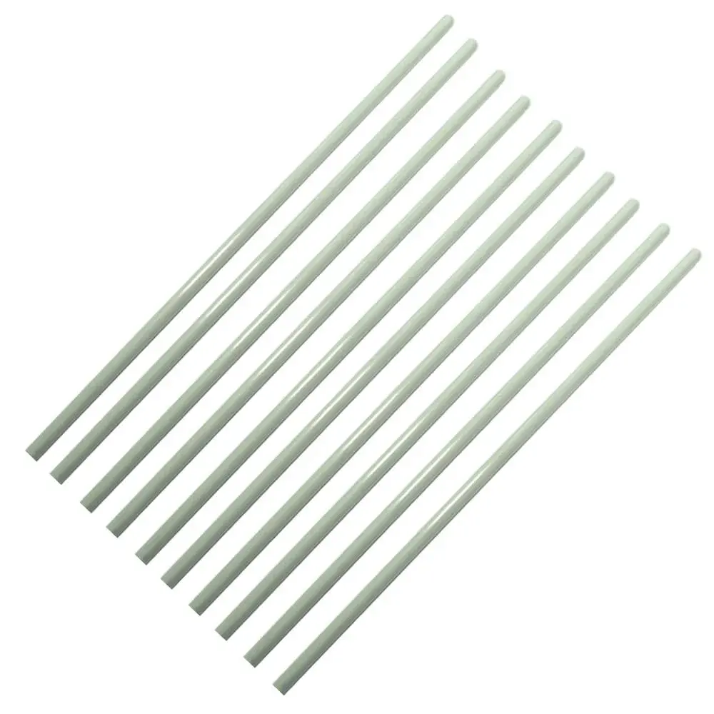 MOKOVI Round Fiberglass Solid Rod Blank 4mm x 420mm | 10 Pcs Pack for DIY & Sports Equipment - main product image