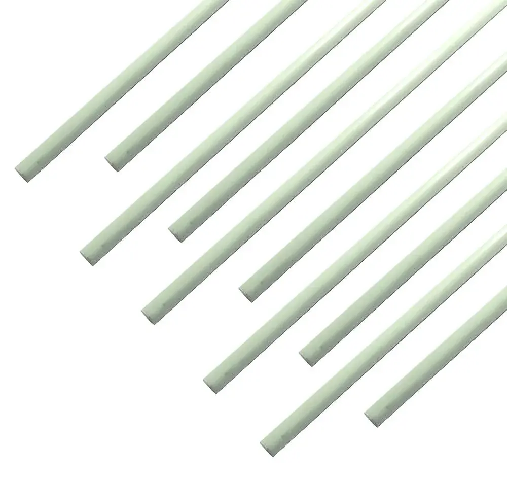 MOKOVI Round Fiberglass Solid Rod Blank 5mm x 420mm (10 Pcs) | High Strength, Corrosion Resistant DIY Material - main product image