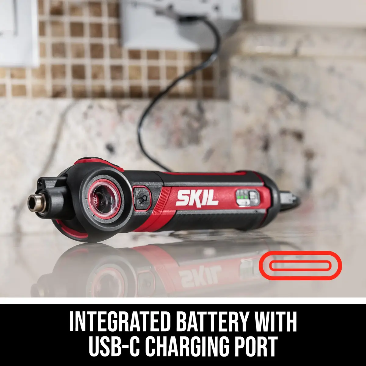 Skil Twist 2.0 Rechargeable 4V Screwdriver | Pivoting Head & USB-C Charging - view 4