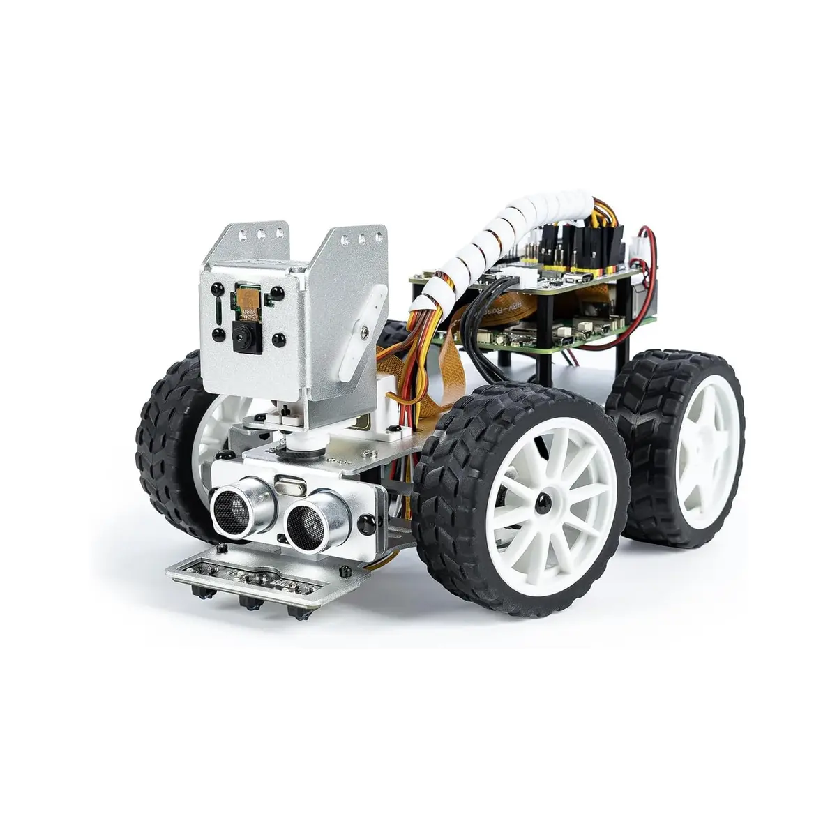 SunFounder PiCar-X AI Robot Smart Car Kit for Raspberry Pi 5/4/3B+/Zero 2w | Python & Scratch Programming - main product image