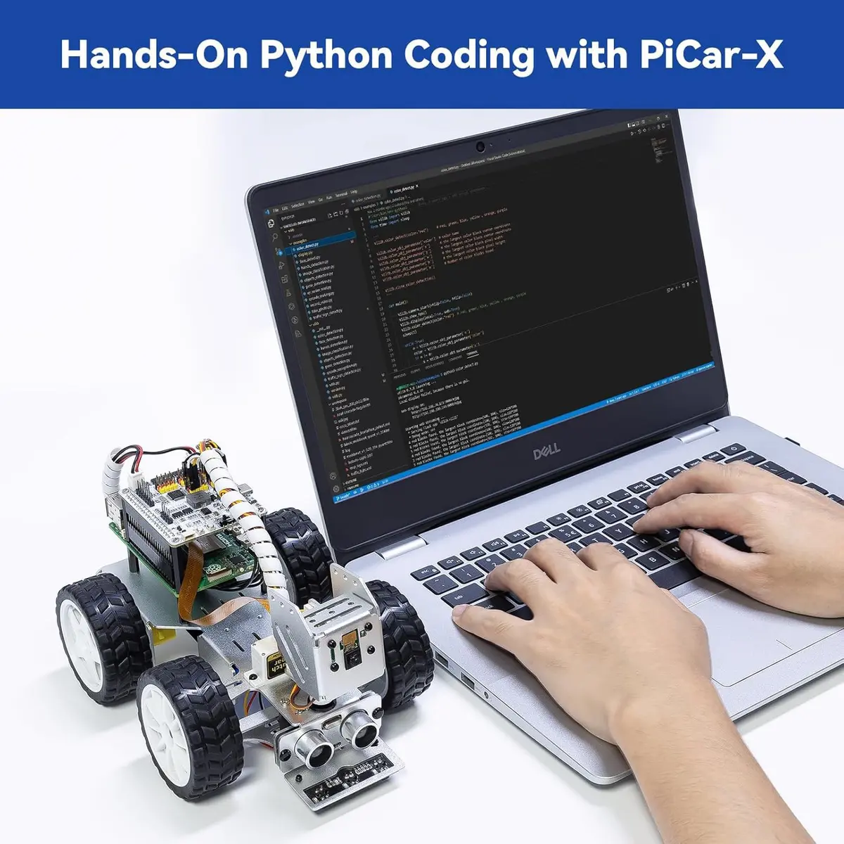 SunFounder PiCar-X AI Robot Smart Car Kit for Raspberry Pi 5/4/3B+/Zero 2w | Python & Scratch Programming - view 7