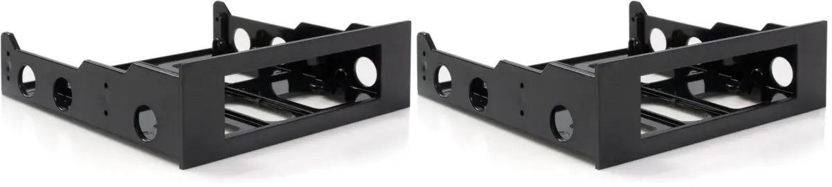 StarTech.com 3.5" to 5.25" Front Bay Mounting Bracket Pack of 2 | Install 3.5" Peripherals in 5.25" Bay - main product image