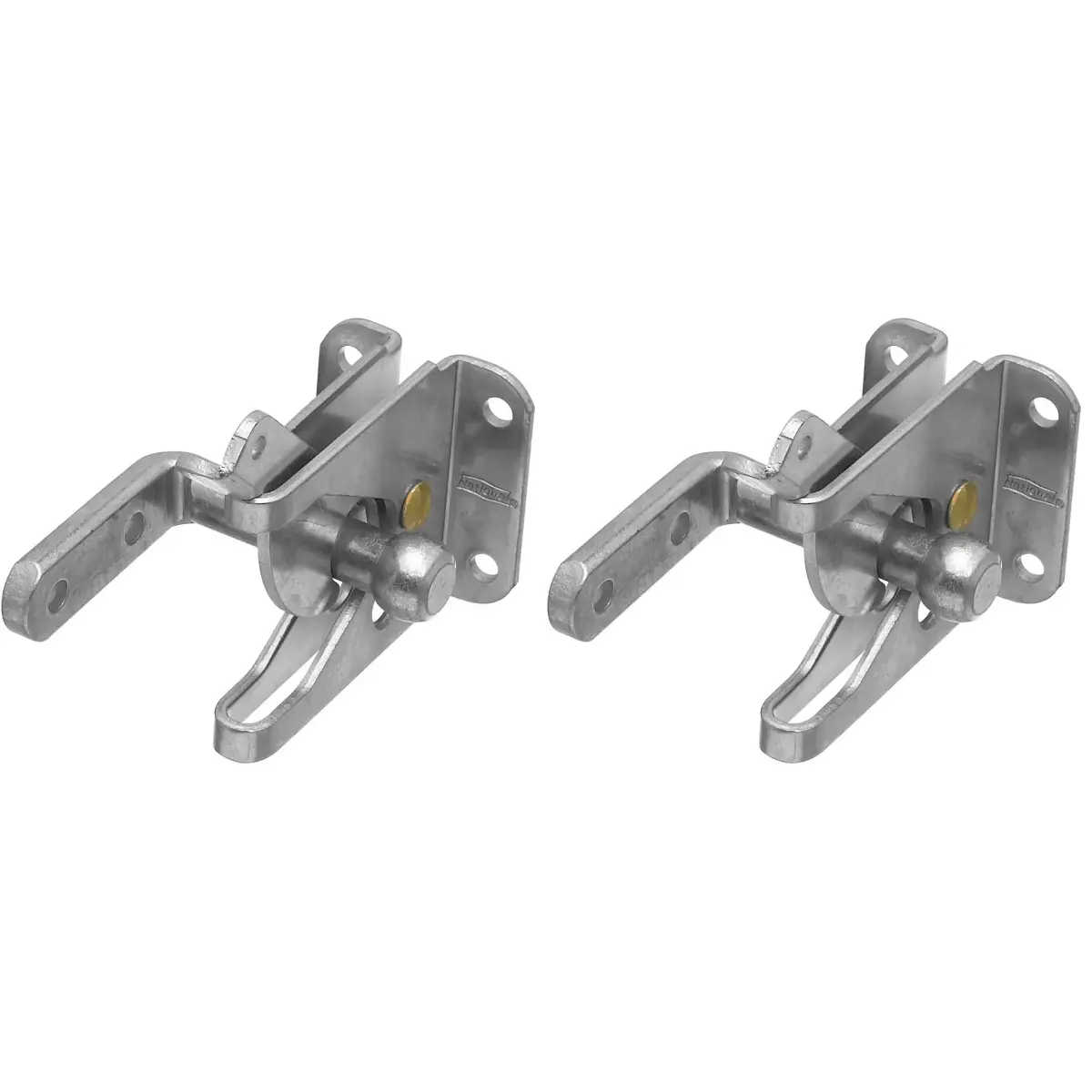 National Hardware N101-352 Automatic Gate Latch 2 Pack | Zinc Plated Alloy Steel for Out-Swing Gates - main product image