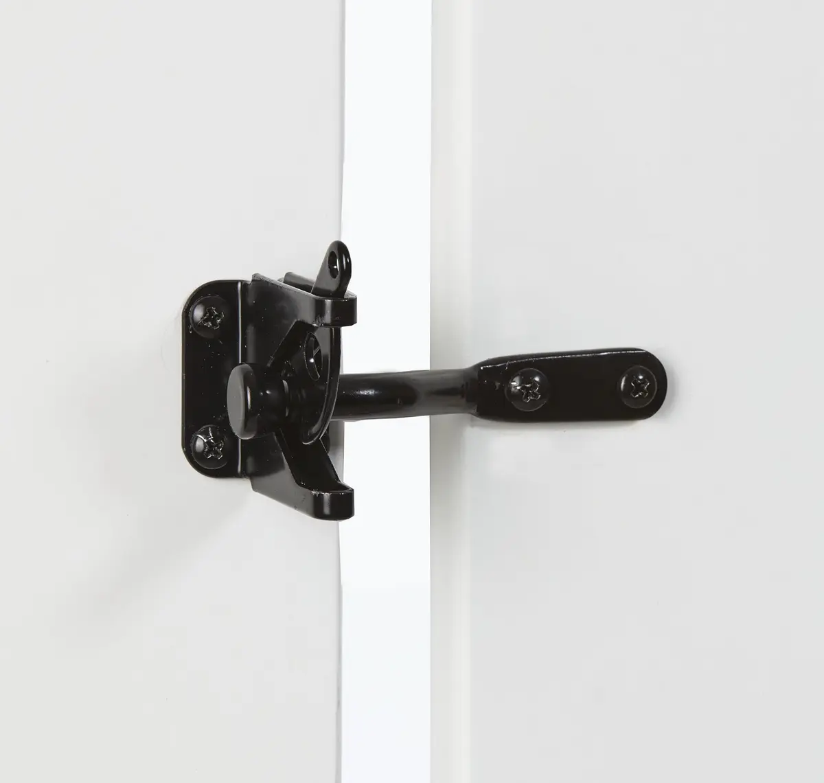 National Hardware Automatic Gate Latch N184-861 Black Pack of 2 | Heavy Duty Steel for Outswing Gates - view 2