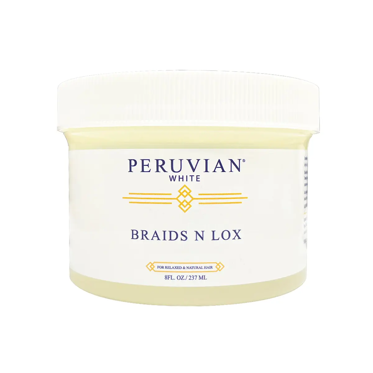 Peruvian white Braid, Loc, & Edge Gel, 8 oz | Extra Hold, Anti-Frizz, No Flaking - main product image