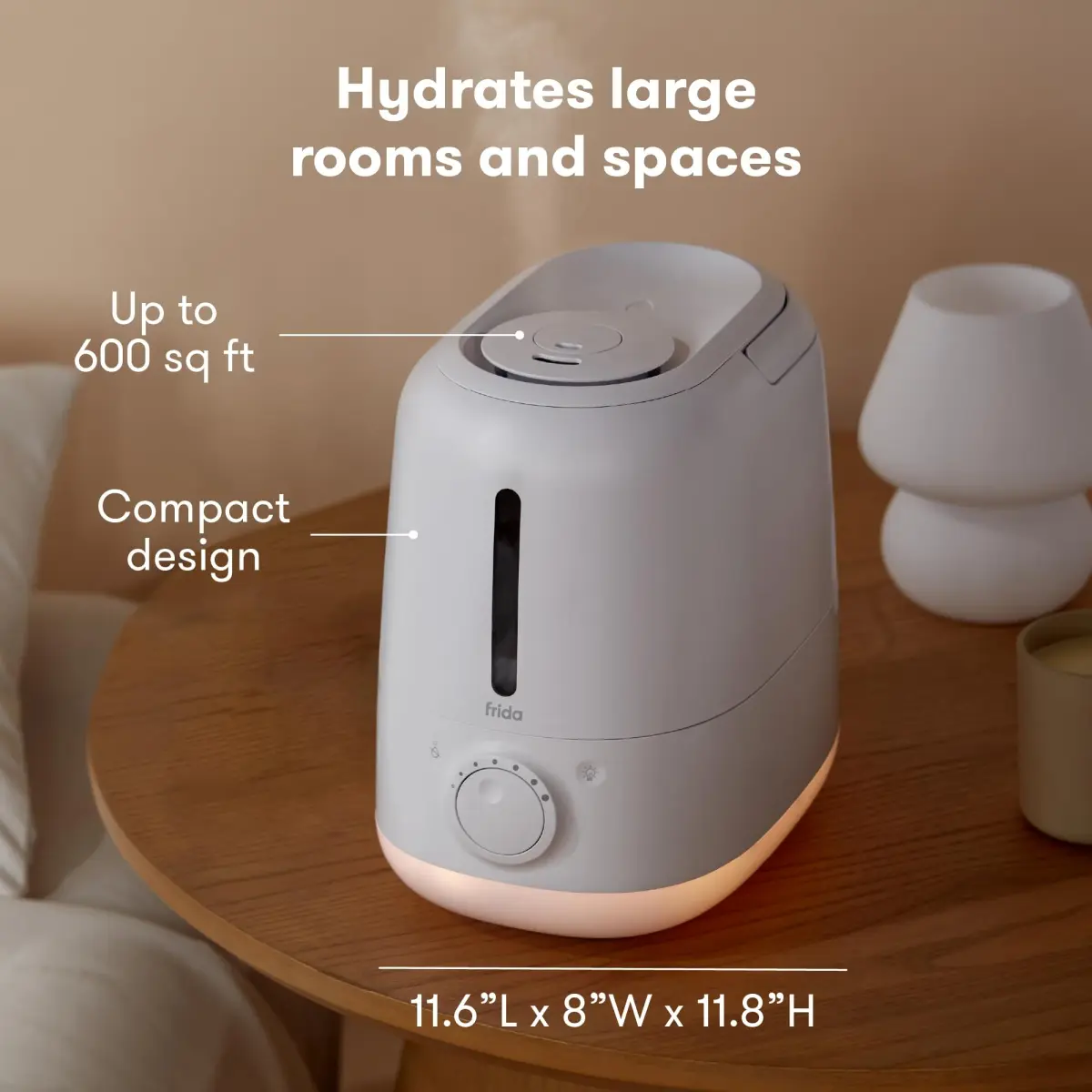 Frida Baby 3-in-1 XL Top Fill Cool Mist Humidifier with Diffuser & Nightlight 6L (1.6 Gallon) | Quiet Operation for Large Rooms - view 3