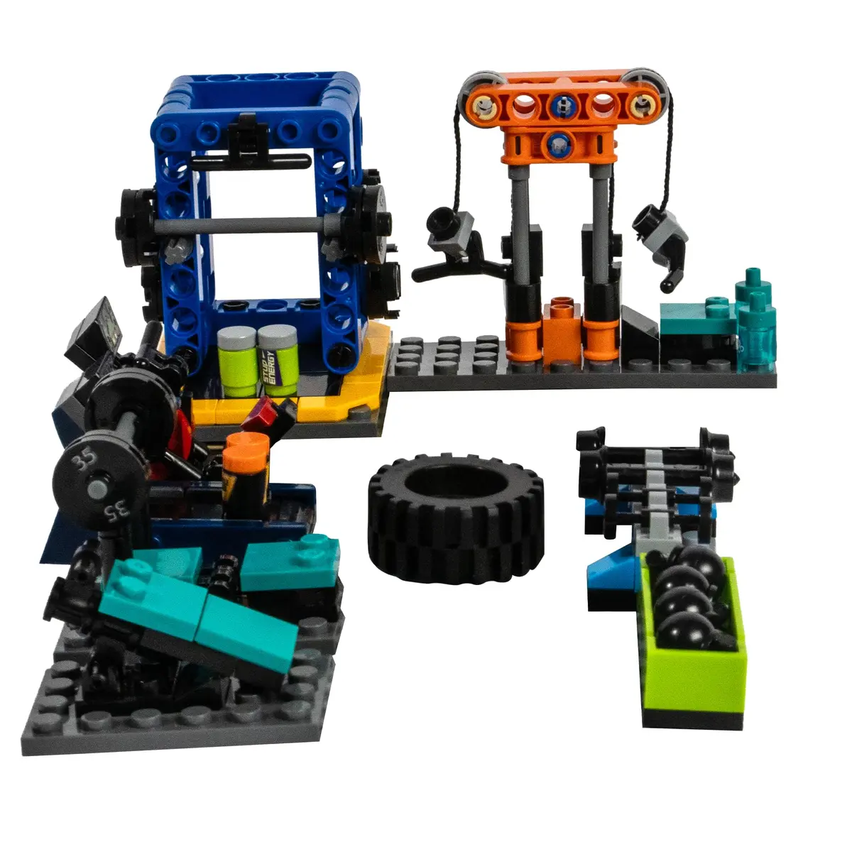 Brick Loot Mini City Gym Building Set 195 Pieces | STEM Educational Toy for Kids Ages 6+ - main product image