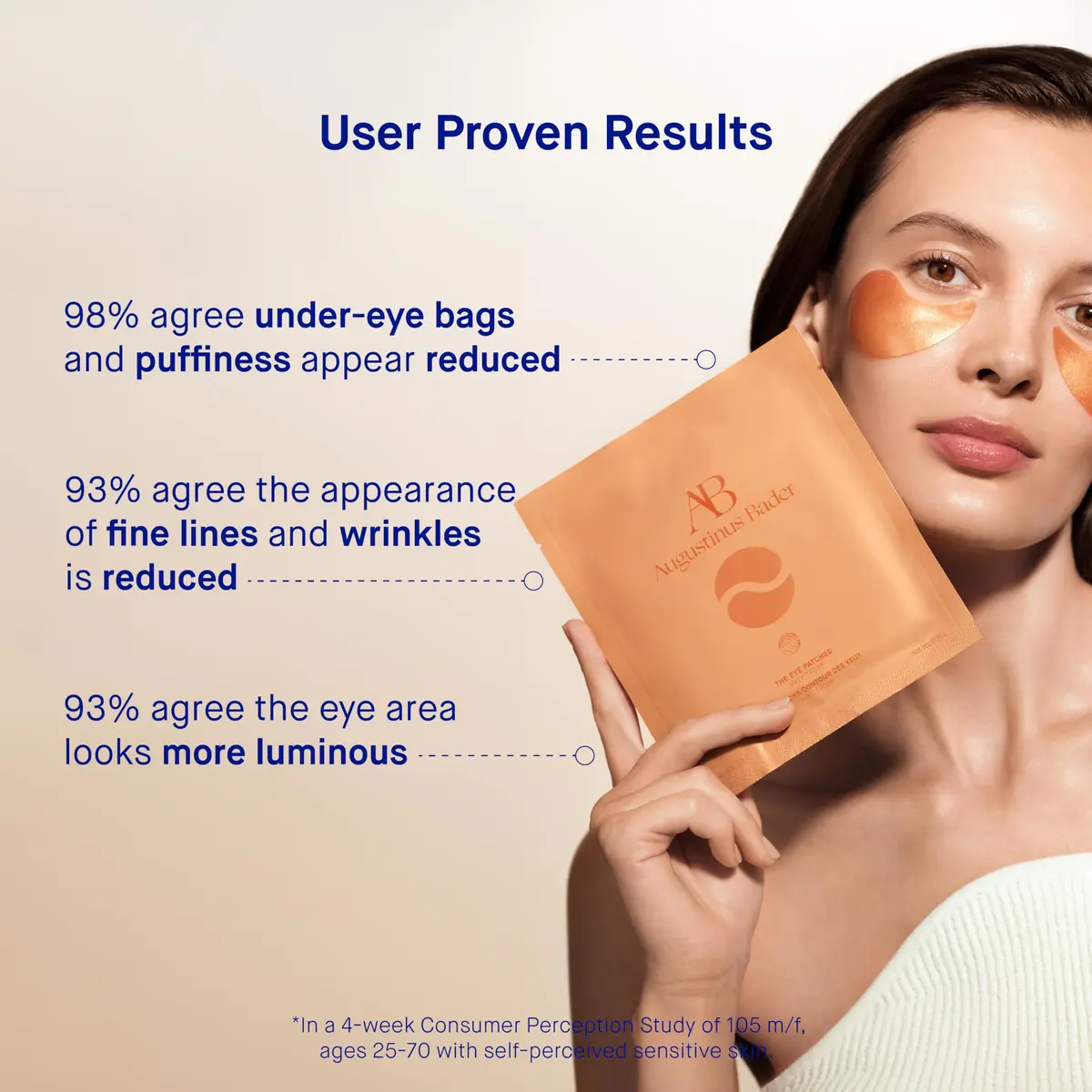 Augustinus Bader The Eye Patches 6 Pack | Hydrating & Anti-Aging Hydrogel Patches for Dark Circles - view 5