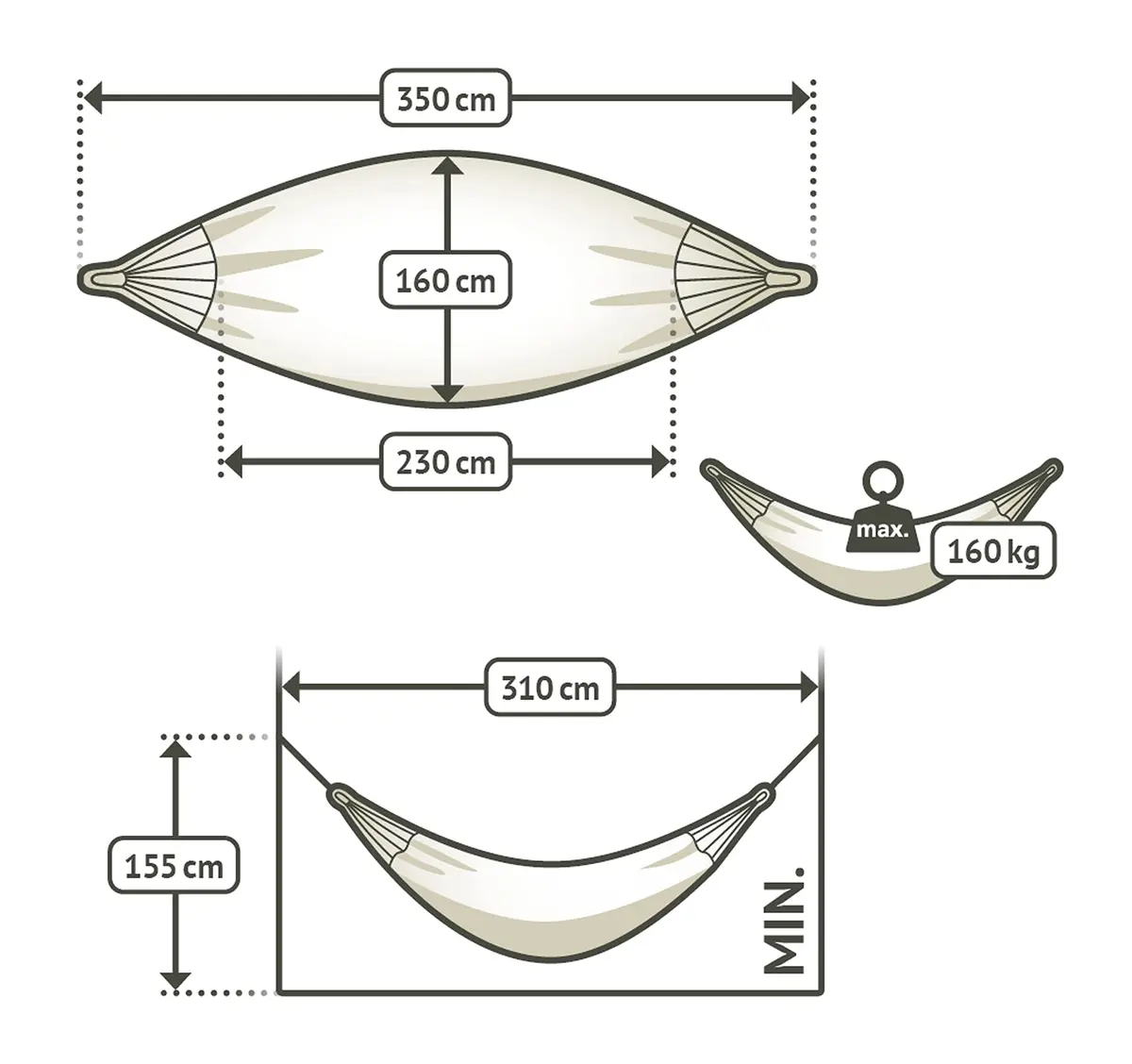 LA SIESTA Flora Classic Cotton Hammock & TreeMount | Large Double Indoor Outdoor - view 4