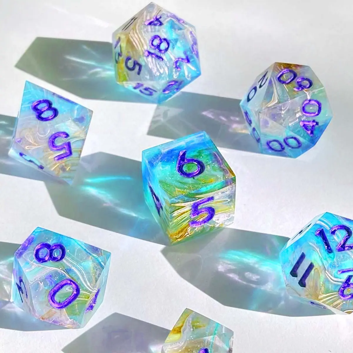 Juome Dice Resin Molds Silicone, DND Dice Silicone Molds for Epoxy Resin, 4 inch | DIY Dice Making for Tabletop Games - view 7