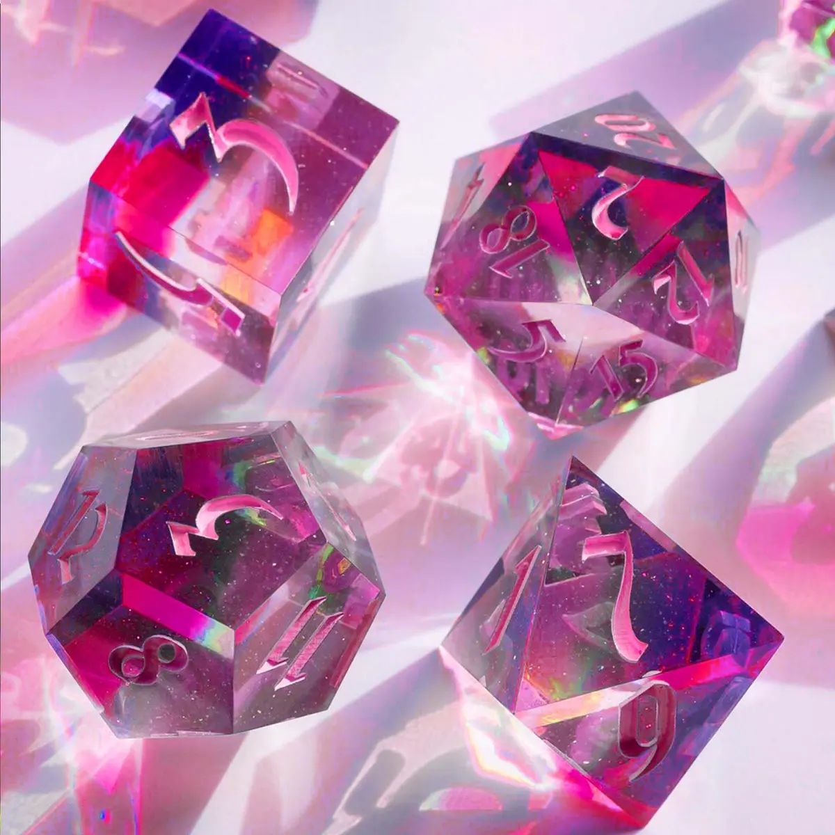 Juome Dice Resin Molds Silicone, DND Dice Silicone Molds for Epoxy Resin, 4 inch | DIY Dice Making for Tabletop Games - view 3