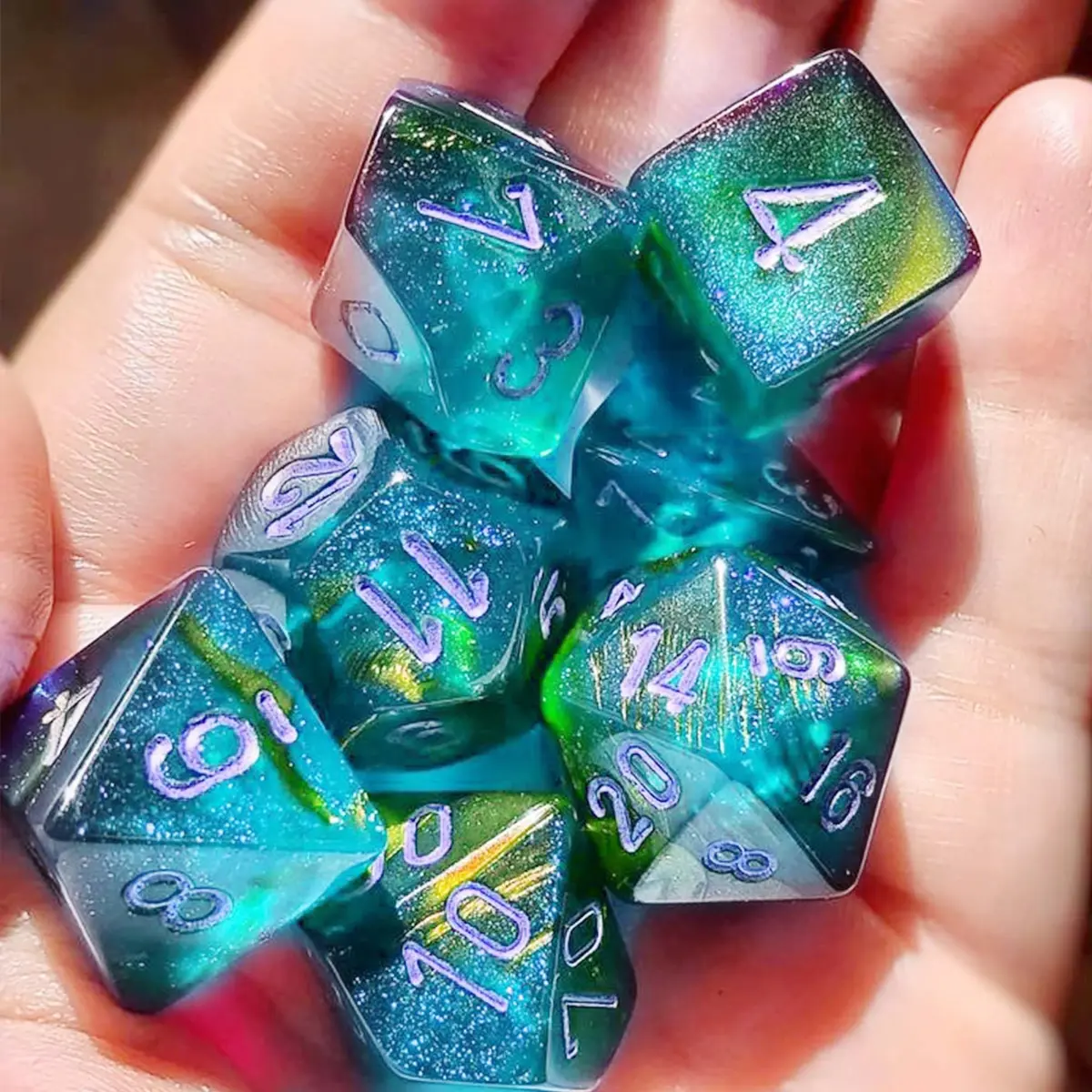 Juome Dice Resin Molds Silicone, DND Dice Silicone Molds for Epoxy Resin, 4 inch | DIY Dice Making for Tabletop Games - view 4