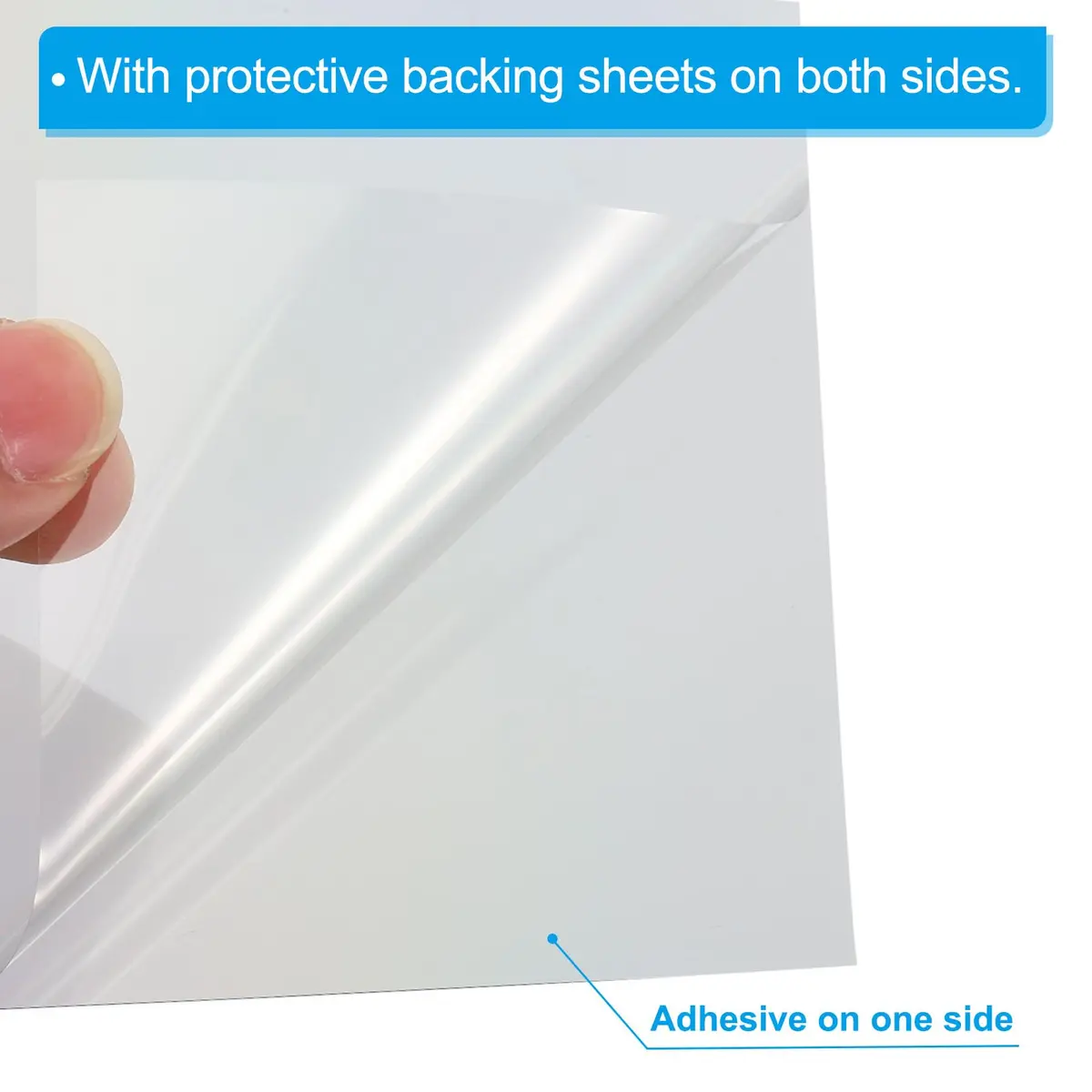 PATIKIL 4 Pack Polarized Film Sheets 21.7x16.5cm (8.5x6.5 inch) | Adhesive Linear Polarizing Filter for LCD Displays - view 5