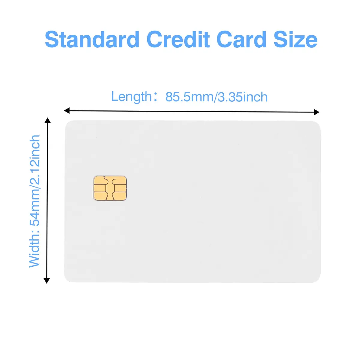 CAETOUNG SLE4442 Chip Cards with HiCo Magnetic Stripe 50 Pack | Standard CR80 PVC ID Cards - view 4