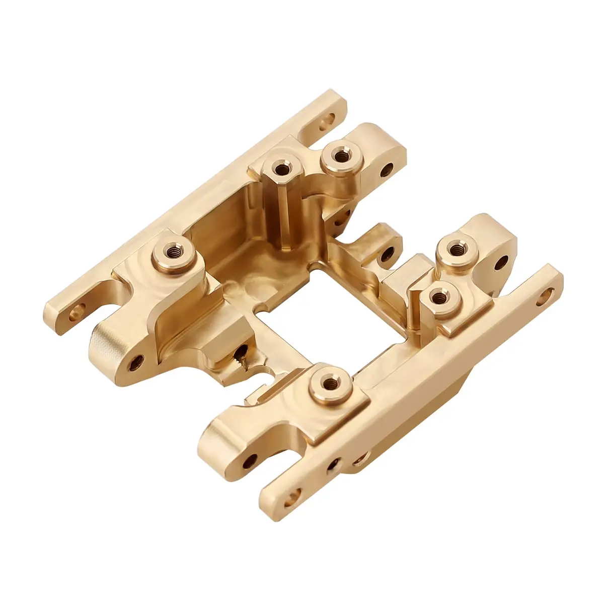 INJORA Brass Skid Plate Transmission Mount for TRX4M | Heavy Brass, Durable RC Vehicle Part - view 5