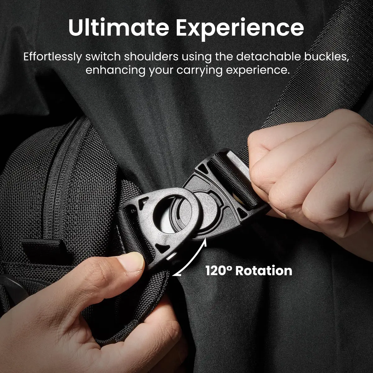 tomtoc Sling Bag Crossbody for Nintendo Switch 2/ROG Ally X | Heavy-Duty 1680D Nylon - view 6